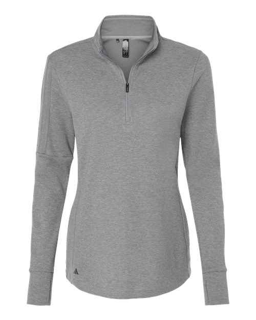 Adidas Women's 3-Stripes Quarter-Zip Sweater Pullover - A555