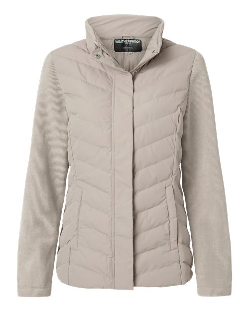 Weatherproof Women's Mixed Media Chevron Jacket - W26719