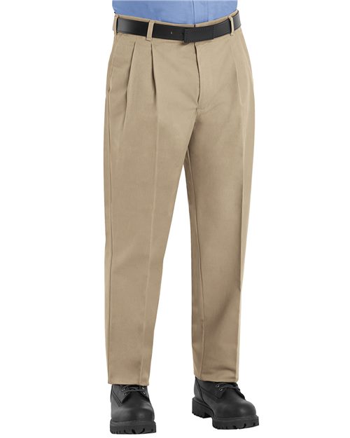 Red Kap Men's Pleated Twill Slacks - PT38