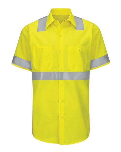 Red Kap Men's Enhanced & Hi-Visibility Work Shirt - SY24