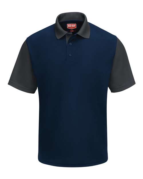 Red Kap Men's Performance Knit Color-Block Polo - SK56