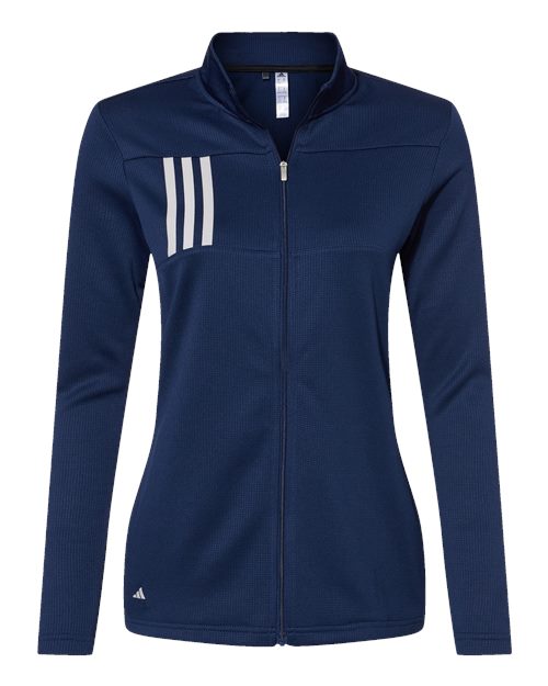 Adidas Women's 3-Stripes Double Knit Full-Zip Jacket - A483