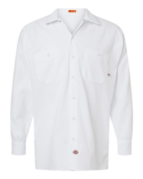 Dickies Men's Tall Industrial Long Sleeve Work Shirt - L535T