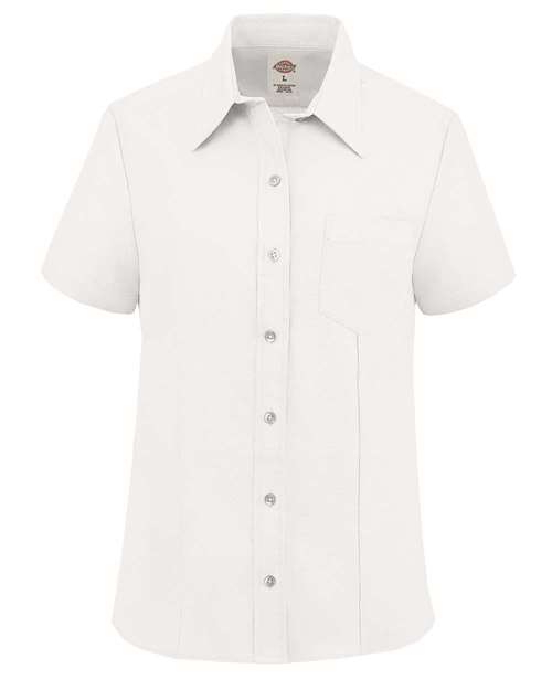 Dickies Women's Short Sleeve Stretch Oxford Shirt - S254