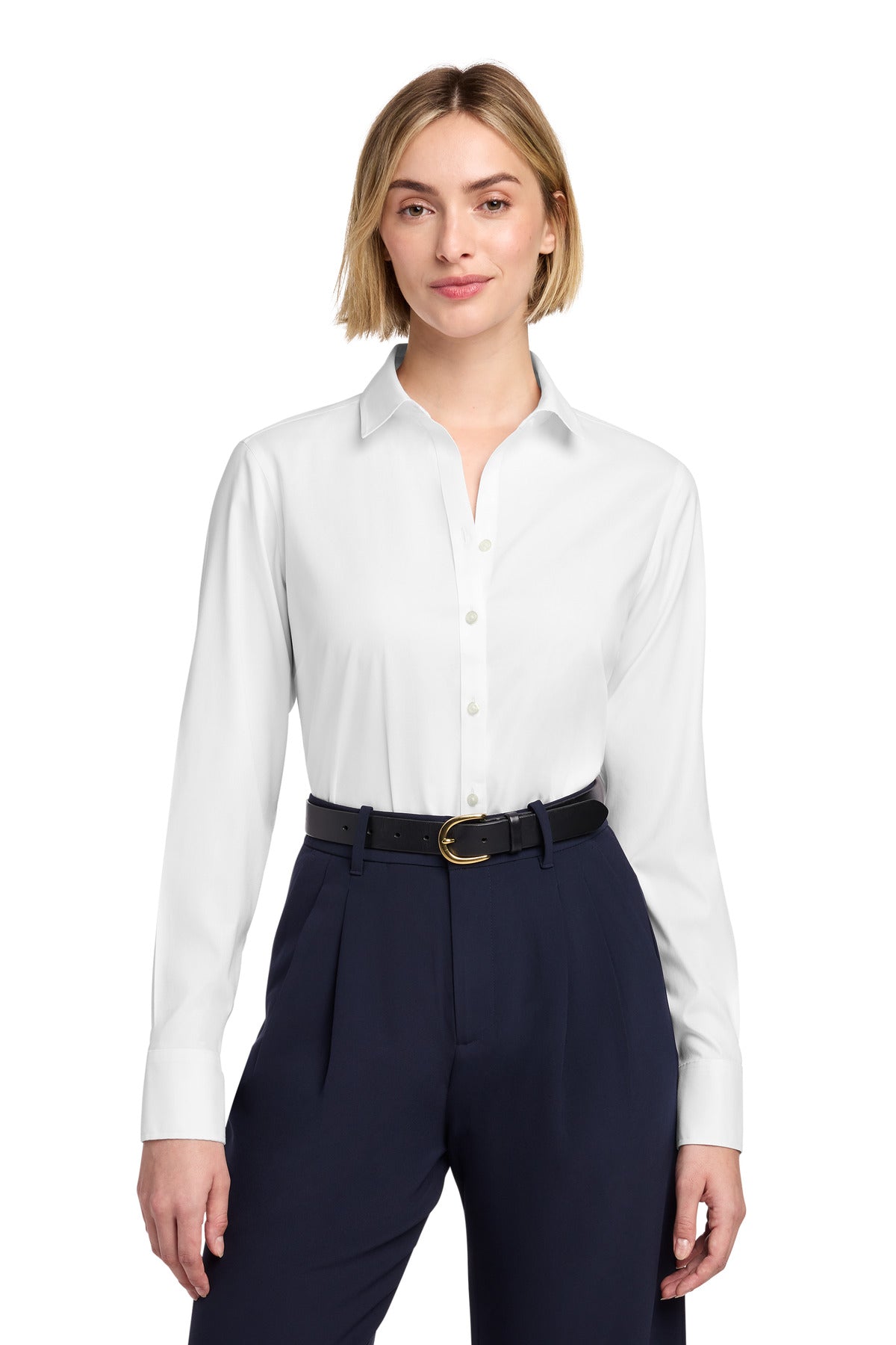 Brooks Brothers Women's Wrinkle-Free Stretch Pinpoint Shirt BB18001