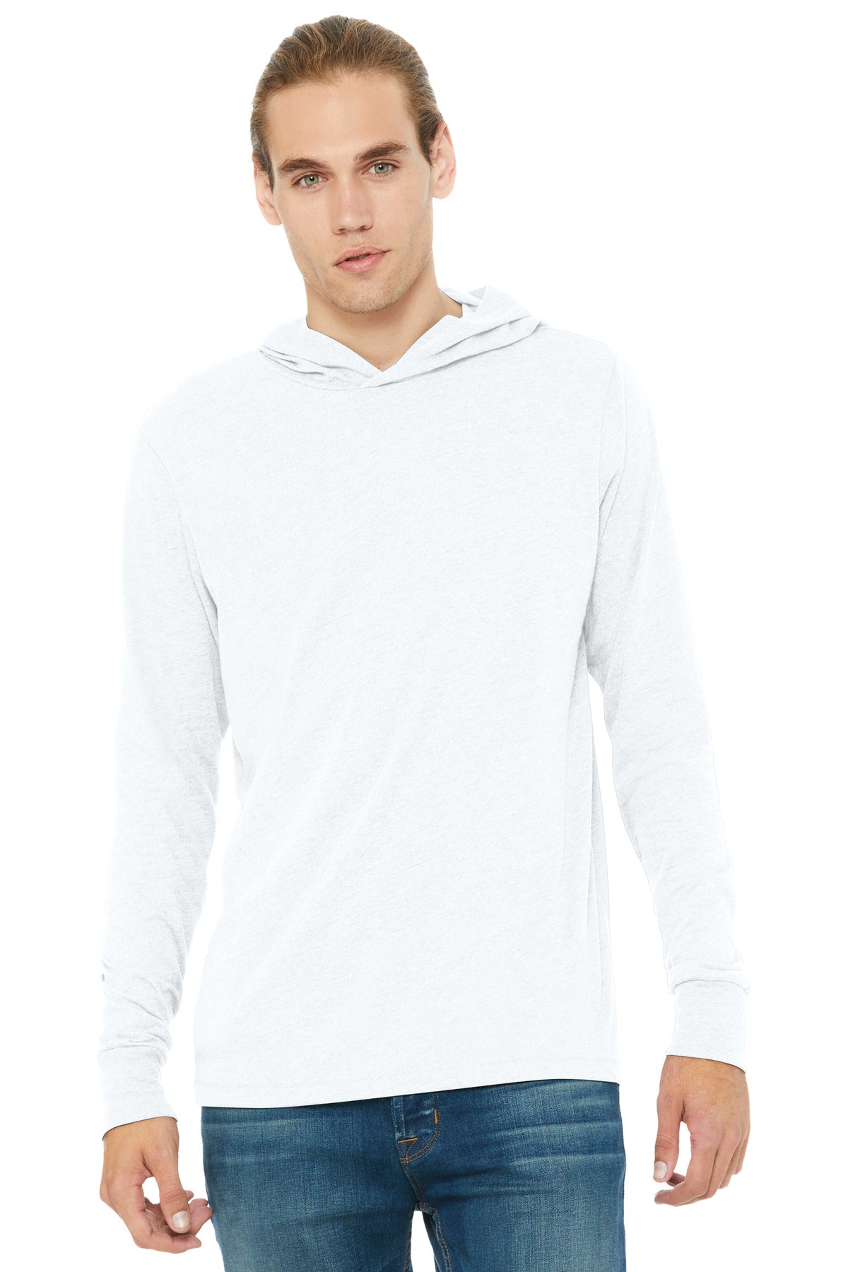 BELLA+CANVAS Unisex Jersey Long Sleeve Hoodie. BC3512
