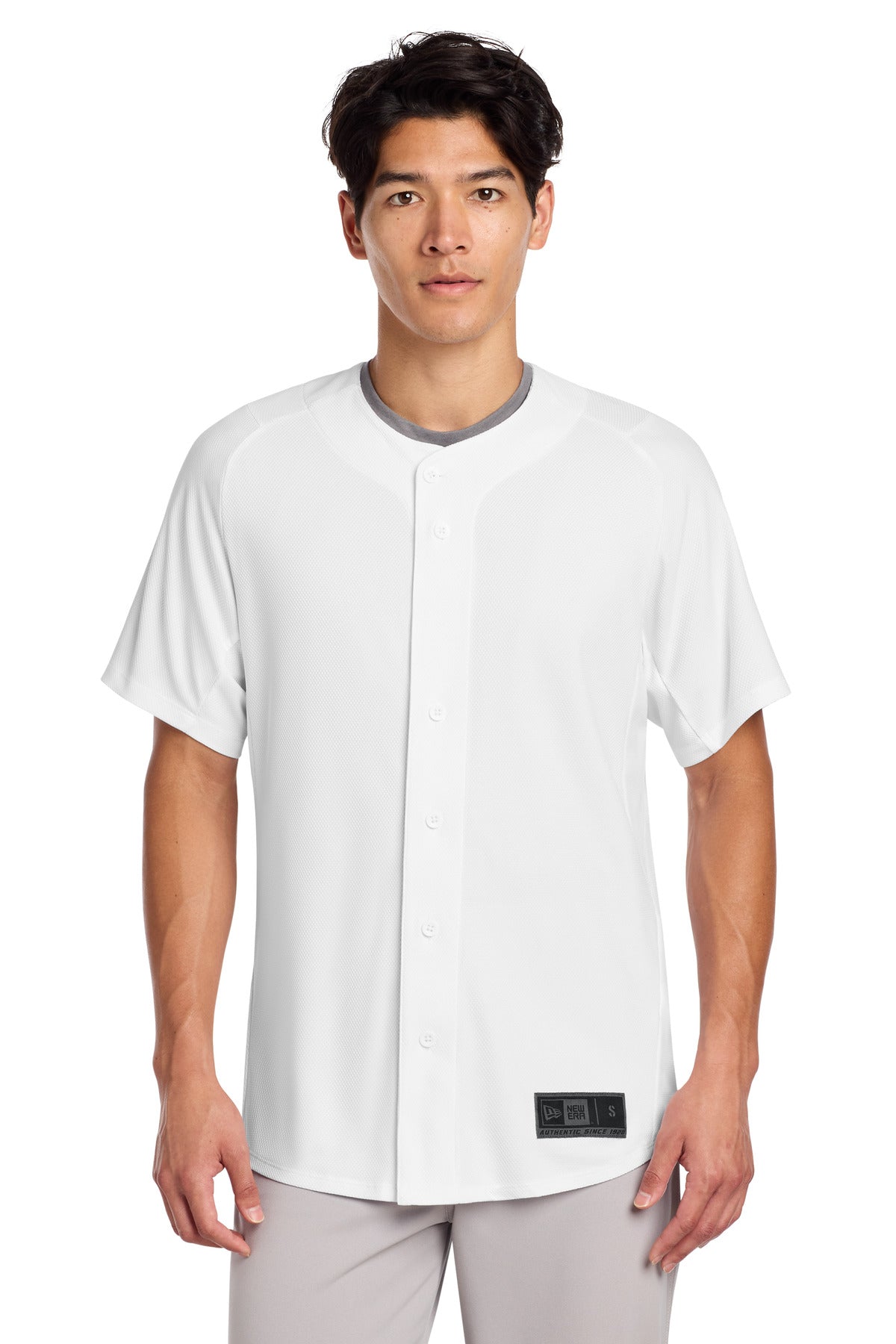 New Era Diamond Era Full-Button Jersey. NEA220