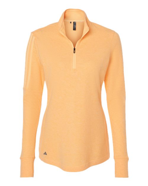 Adidas Women's 3-Stripes Quarter-Zip Sweater Pullover - A555