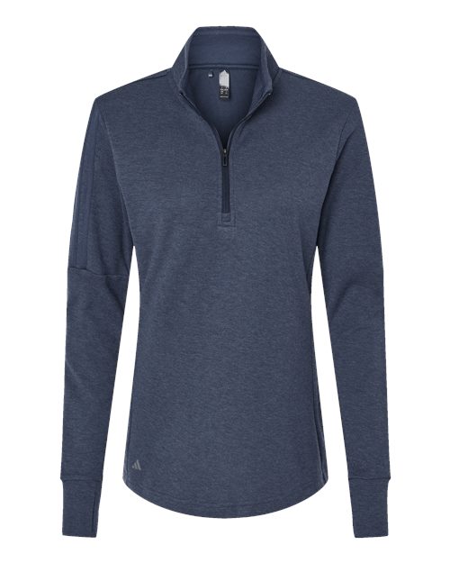 Adidas Women's 3-Stripes Quarter-Zip Sweater Pullover - A555
