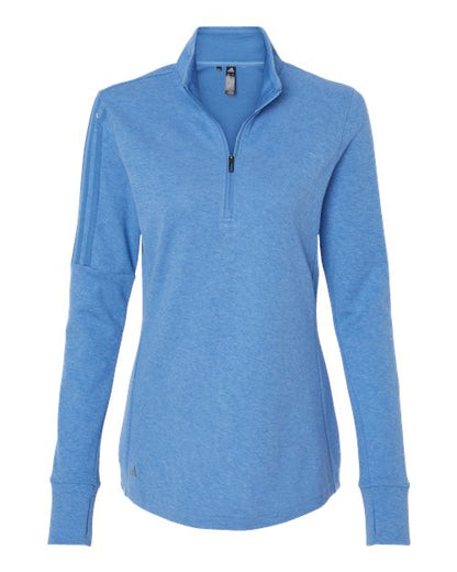 Adidas Women's 3-Stripes Quarter-Zip Sweater Pullover - A555