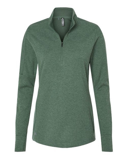 Adidas Women's 3-Stripes Quarter-Zip Sweater Pullover - A555