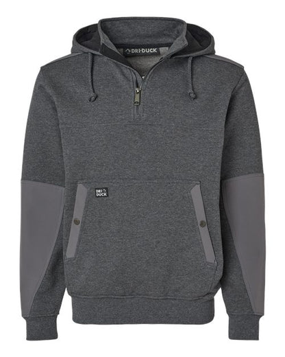 DRI DUCK Men's Mission Quarter-Zip Hooded Pullover - 7349