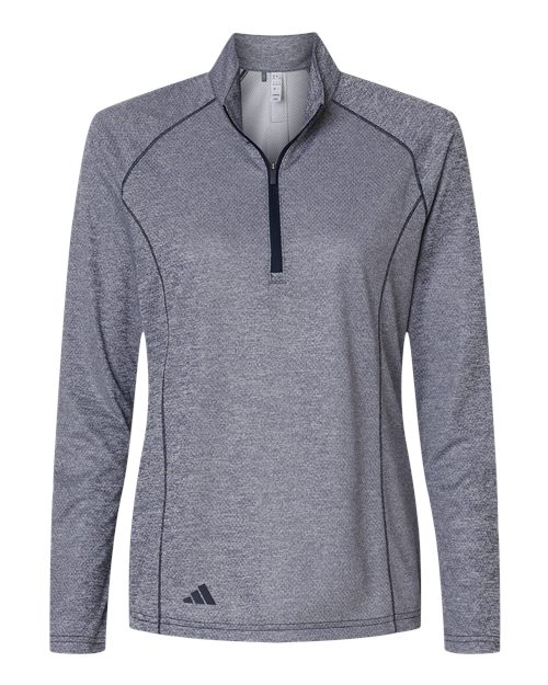 Adidas Women's Space Dyed Quarter-Zip Pullover - A594