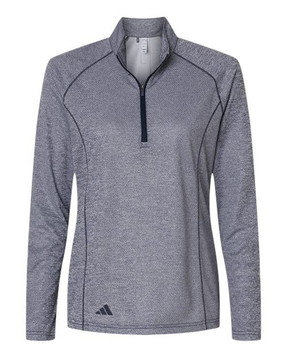 Adidas Women's Space Dyed Quarter-Zip Pullover - A594