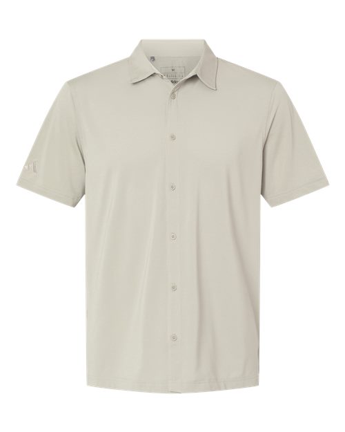 Adidas Men's Full Button Down Short Sleeve Shirt - A595