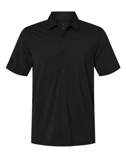 Adidas Men's Full Button Down Short Sleeve Shirt - A595