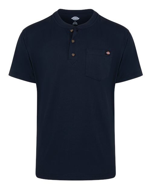 Dickies Men's Heavyweight Traditional Short Sleeve Henley - WS51