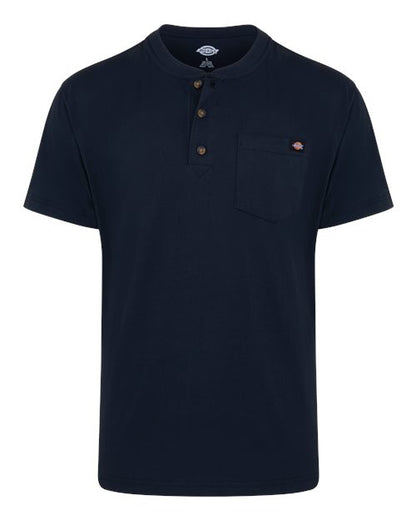 Dickies Men's Heavyweight Traditional Short Sleeve Henley - WS51