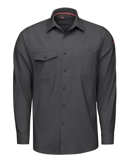 Red Kap Men's Cooling Long Sleeve Work Shirt - TSM4