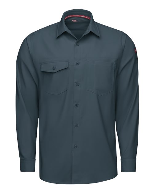 Red Kap Men's Tall Cooling Long Sleeve Work Shirt - TSM4T