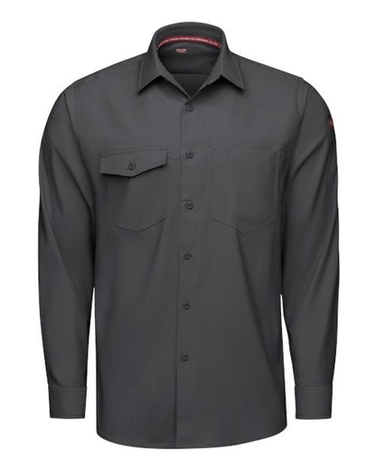 Red Kap Men's Tall Cooling Long Sleeve Work Shirt - TSM4T