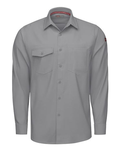 Red Kap Men's Tall Cooling Long Sleeve Work Shirt - TSM4T