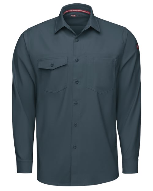Red Kap Men's Tall Cooling Long Sleeve Work Shirt - TSM4T