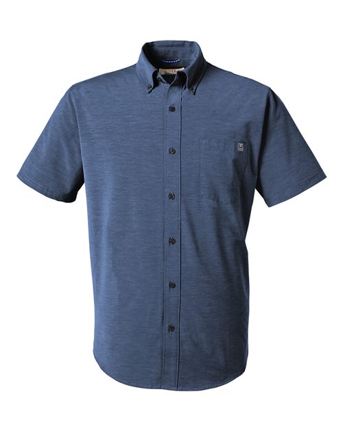 HUK Men's Kona Short Sleeve Solid Shirt - H150154