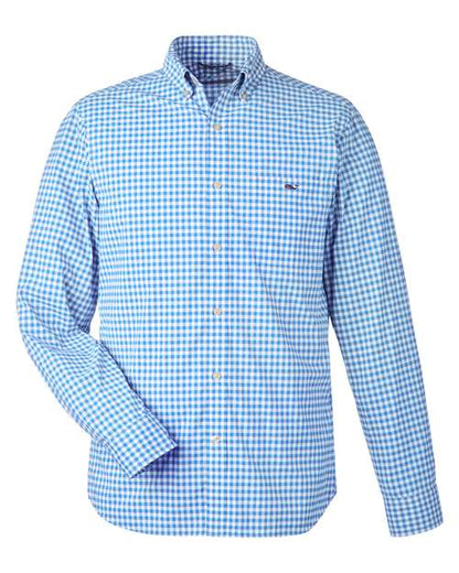 vineyard vines Men's On-The-Go Nylon Gingham Shirt - W012060