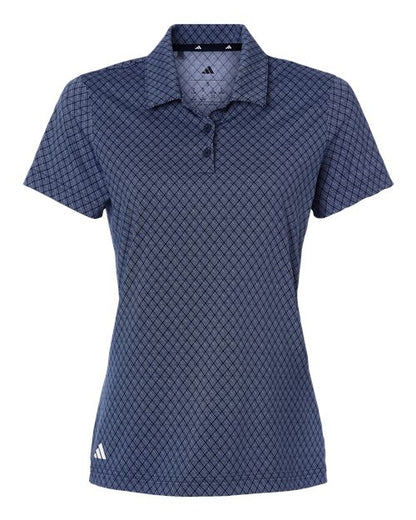 Adidas Women's 4-Way Stretch Printed Polo - A717