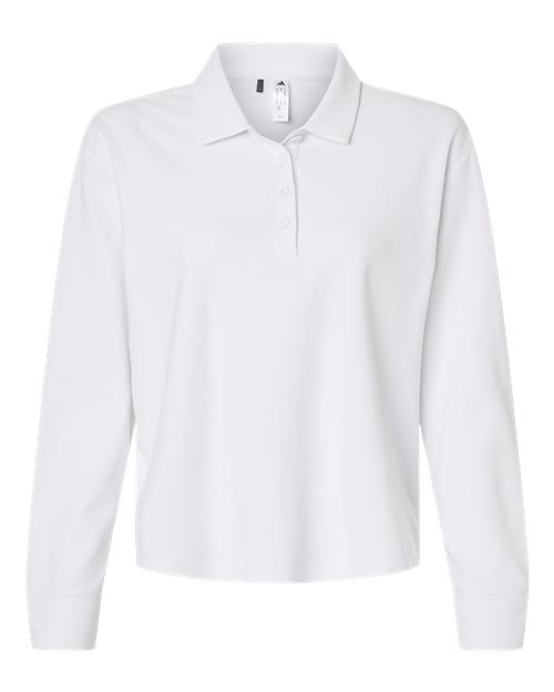 Adidas Women's Beyond Long Sleeve Loose Polo - A1008
