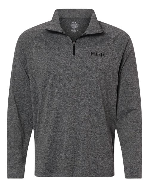 HUK Men's Airweight Heather Quarter-Zip Pullover - H1200715
