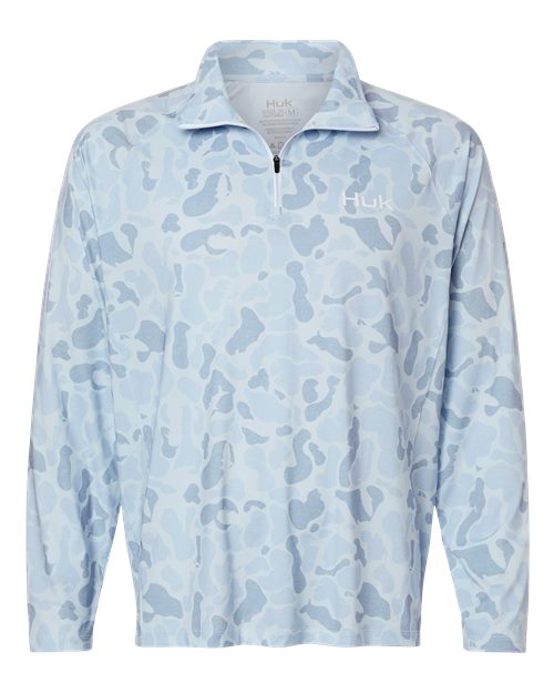 HUK Men's Airweight KC Printed Quarter-Zip Pullover - H1200720