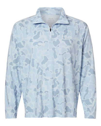 HUK Men's Airweight KC Printed Quarter-Zip Pullover - H1200720