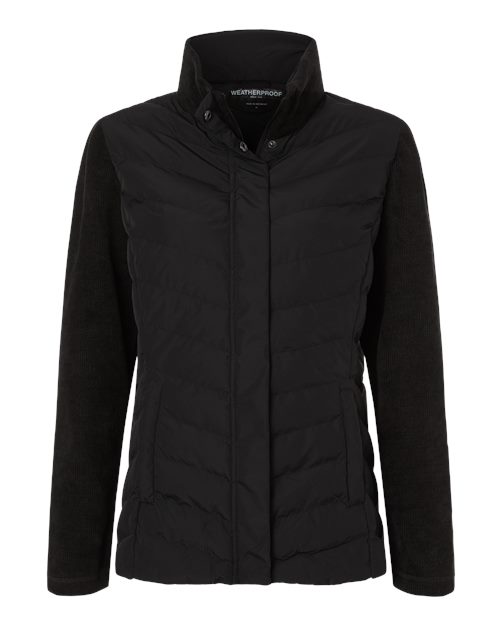 Weatherproof Women's Mixed Media Chevron Jacket - W26719