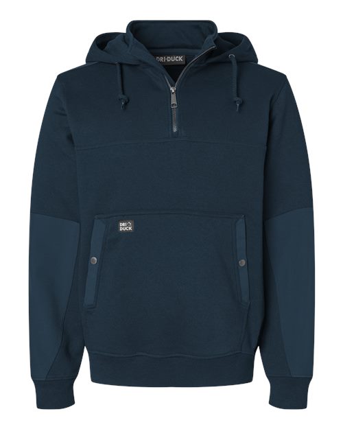 DRI DUCK Men's Mission Quarter-Zip Hooded Pullover - 7349