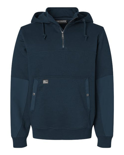 DRI DUCK Men's Mission Quarter-Zip Hooded Pullover - 7349