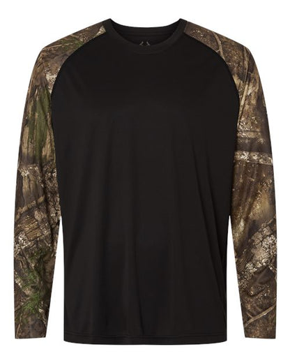 RealTree Unisex Realtree® Performance Colorblocked Long Sleeve T-Shirt - RT3104