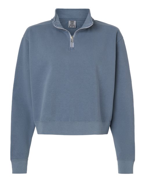 Comfort Colors Women's Garment-Dyed Mid-Length Quarter-Zip Sweatshirt - 1580L