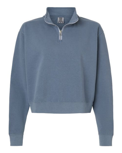 Comfort Colors Women's Garment-Dyed Mid-Length Quarter-Zip Sweatshirt - 1580L