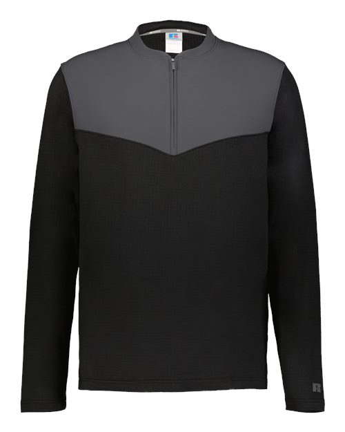 Russell Athletic - Unisex Sideline Grid Fleece Quarter-Zip Pullover - R03GKM
