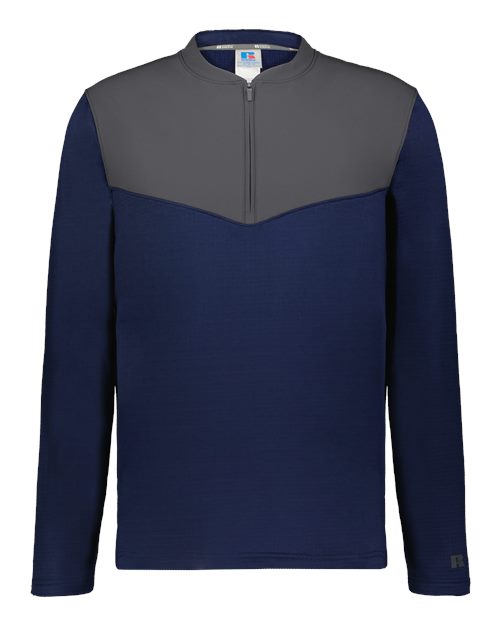 Russell Athletic - Unisex Sideline Grid Fleece Quarter-Zip Pullover - R03GKM