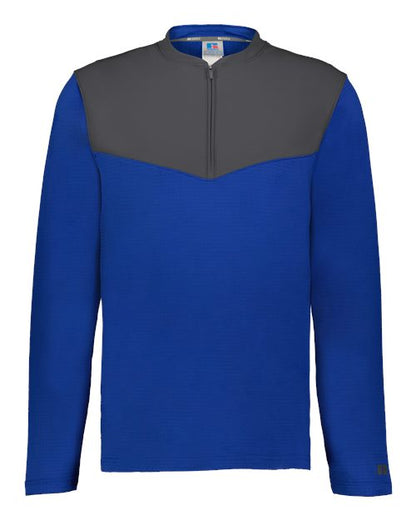 Russell Athletic - Unisex Sideline Grid Fleece Quarter-Zip Pullover - R03GKM