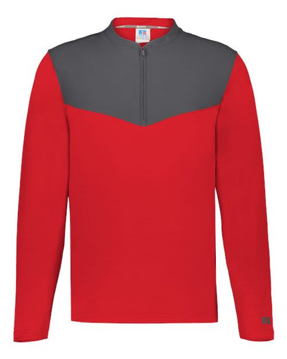 Russell Athletic - Unisex Sideline Grid Fleece Quarter-Zip Pullover - R03GKM