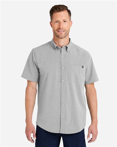 HUK Men's Kona Short Sleeve Solid Shirt - H150154