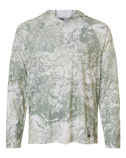 HUK Men's Pursuit Mossy Oak Printed Hooded Long Sleeve T-Shirt - H12L0047