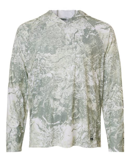 HUK Men's Pursuit Mossy Oak Printed Hooded Long Sleeve T-Shirt - H12L0047