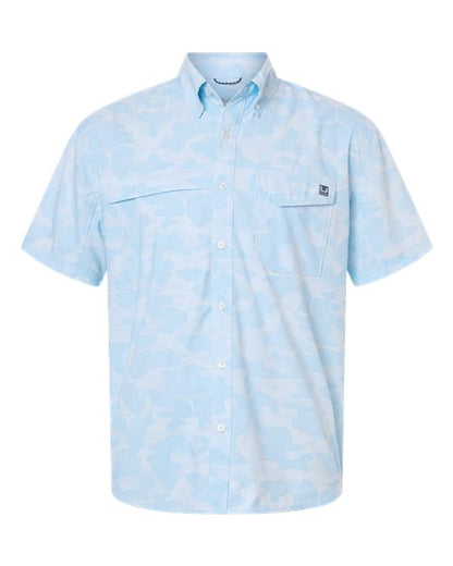 HUK Men's Tidepoint Printed Short Sleeve Shirt - H1500220