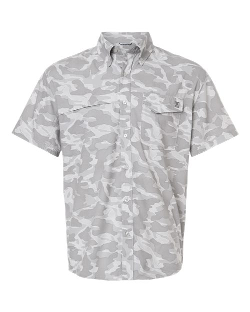 HUK Men's Tidepoint Printed Short Sleeve Shirt - H1500220