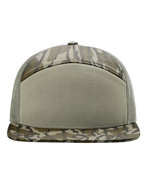 Richardson Printed Seven-Panel Trucker Cap - 168P